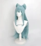 Висококачествена аниме перука Genshin Impact Yumemizuki Mizuki в ментово зелено, снимка 6