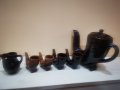 Троянска керамика РИТОНИ Комплект сервиз за ракия 6 броя, снимка 1 - Антикварни и старинни предмети - 39652996