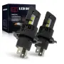 Комплект мини LED крушки Н4 за автомобилни фарове - 12V/6500K, снимка 2