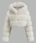 Бяло пухено яке fur coat , снимка 1