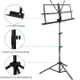 Музикална стойка KASONIC, сгъваема музикална стойка 2 в 1  НОВА, снимка 3