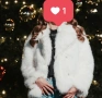 Бяло пухкаво палто – супер стилно ❄️подарък към него🎁, снимка 1