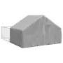 vidaXL Открита кучешка колиба с бягаща пътека 5x3x1,9 m, снимка 5