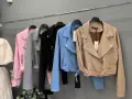 Дамско велурено яке тип рокерско, снимка 1