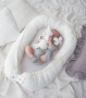 Babyly гнездо от омекотен лен – бяло, снимка 1 - Други - 44746937