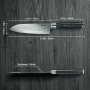 Професионален Нож от Дамаска стомана САНТОКУ, снимка 2