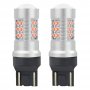 3000053451 Крушки LED CANBUS 3030 24SMD T20 7443 WR21 / 5W Червен 12V / 24V 02581