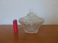 Ретро стъклена захарница бонбониера 1930 г, снимка 1