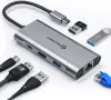 Мултифункционален Хъб UtechSmart 6-в-1 USB-C към HDMI и Ethernet, снимка 1