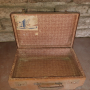 Стар кожен куфар,няма скъсано или липсващи части., снимка 1 - Антикварни и старинни предмети - 44534635