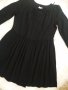 СТРАХОТНА черна рокля с набор и връзки на деколтето , снимка 3