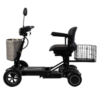 Инвалидна сгъваема четириколка MaxMotors 750W - black, снимка 4 - Инвалидни колички - 44659861