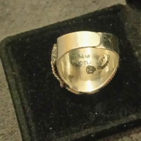 Сребърен пръстен с тигрово око филигран, снимка 9 - Пръстени - 44773042