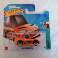 💕🧸Hot Weels 94 Toyota Supra TOONED Orange, снимка 1 - Колекции - 44420363