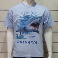 Нова мъжка тениска с трансферен печат Акула, България, снимка 6 - Тениски - 29091107