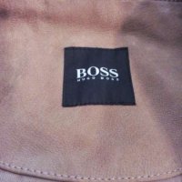 hugo boss leather jacket Л, снимка 6 - Якета - 38571161