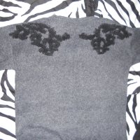 Чисто Нова Оригинална Дамска Плетена Туника Блуза размер  М Л ХЛ, снимка 3 - Жилетки - 37073614