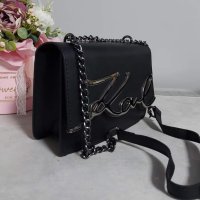 Черна чанта/реплика Karl Lagerfeld Br202, снимка 4 - Чанти - 34595245