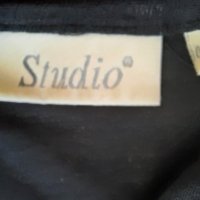 Черна риза Studio, снимка 8 - Ризи - 34878213