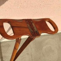 Старо дървено столче, бастун, снимка 7 - Антикварни и старинни предмети - 44491485