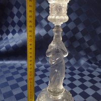 Кристален  свещник с религиозни мотиви, снимка 10 - Антикварни и старинни предмети - 42612534