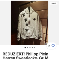 нов суитчър philipp plein худи горнище блуза фанела мъжки оригинален M, снимка 3 - Спортни дрехи, екипи - 44590138