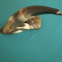 Фигура от моржова кост Лого ретро месокомбинат Плевен, снимка 1 - Колекции - 38326775