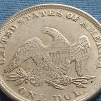 Монета 1 долар 1872г. САЩ РЕПЛИКА на Американския сребърен долар за КОЛЕКЦИЯ 30047, снимка 3 - Нумизматика и бонистика - 42702858