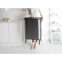 Двоен Кош за смет Brabantia ‎Bo Touch Hi 130649 2х30литра кош за отпадъци разделно събиране 2 отделе, снимка 7 - Други стоки за дома - 40707656