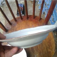 Четири стари порцеланови чинии за супа на фабрика Изида - България от 1962 година, снимка 8 - Други ценни предмети - 39515502