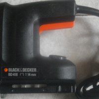 Black Decker-Електрически Такер Дърводелски Комбиниран-Скоби/Пирони-6-14мм-1500 Вата-20 Удара/мин