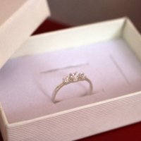 Сребърен пръстен с бели цирконии  - модел PLR033, снимка 2 - Пръстени - 22135105