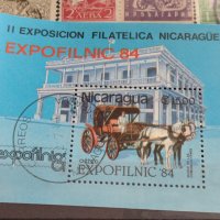 Пощенски марки блок марка КАЛЯСКА поща Никарагуа / Царство България за КОЛЕКЦИЯ 22581, снимка 3 - Филателия - 40388096