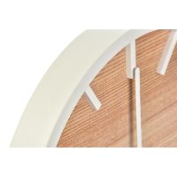 Стенен часовник DKD Home Decor Естествен MDF Бял (23,5 x 4 x 23,5 cm), снимка 3 - Стенни часовници - 40484873