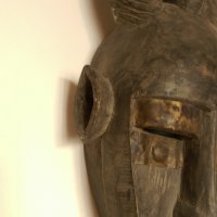 Африканска маска от Нигерия, снимка 3 - Колекции - 31619128