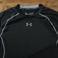 Under Armour HeatGear Long Sleeve Compression Shirt - страхотна мъжка блуза НОВА БЕЗ ЕТИКЕТИ, снимка 2 - Блузи - 39886627