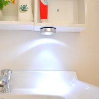 Сензорна LED лампа за шкафове гардероби таван стена килер светодиодна нощна, снимка 2 - Лед осветление - 29433106