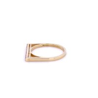 Златен дамски пръстен 1,75гр. размер:55 14кр. проба:585 модел:20240-6, снимка 3 - Пръстени - 42905053