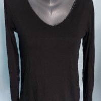 Много еластична италианска блуза с ламе / голям размер , снимка 3 - Блузи с дълъг ръкав и пуловери - 44256853