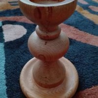 Декоративен дървен свещник , снимка 6 - Други - 30100459