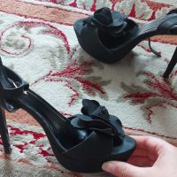 Дамски летни сандали с висок ток, снимка 4 - Сандали - 37198527