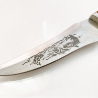 Руски ловен нож РИБА 110х220 мм - Ст 65х13, снимка 2 - Ножове - 30847593