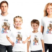 Семейни тениски по ваша идея и дизайн, снимка 2 - Тениски - 35010666