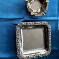 Луксозен комплект инокс купа и пепелник в подаръчна кутия, снимка 1 - Декорация за дома - 38694854