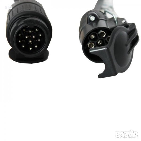 Букса за каравана, с кабел, 13-7 пина, конектор, преходник, снимка 1