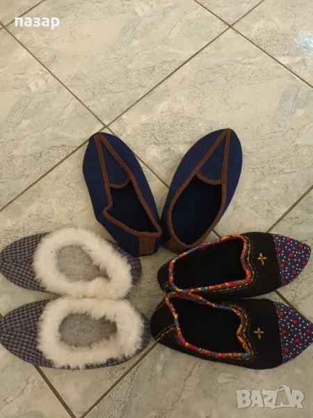 3 чифта пантофи 36-37 номер нови, снимка 1