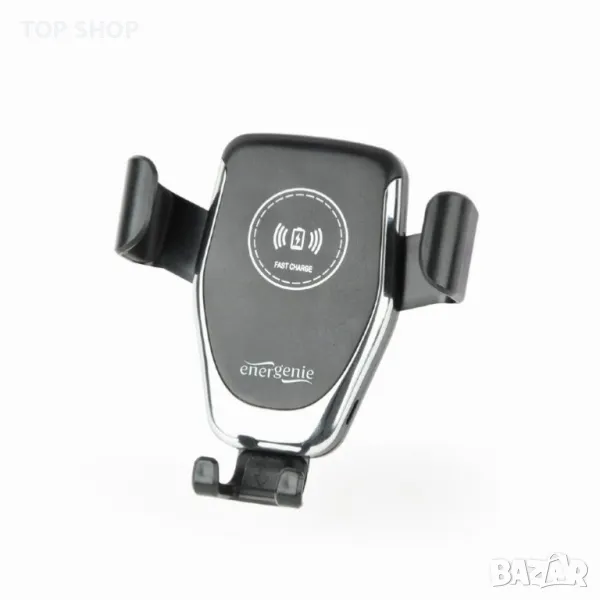 Стойка за смартфон за кола с безжично бързо зарядно Qi, 10 W, снимка 1