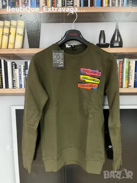 Мъжка блуза Dsquared 3 Stripes Khaki !!!, снимка 1