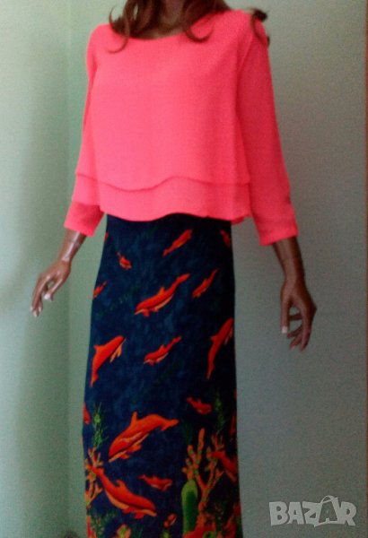 Лот пола и блуза в ярки цветове М, снимка 1
