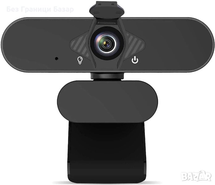 Нова 1080P HD Уебкамера с Микрофон - Перфектна за Стрийминг и Конференции, снимка 1
